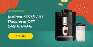 Kahvikone Melitta “F53/1-102 Passione OT” 549 €