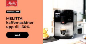 MELITTA kaffemaskiner upp till -30%
