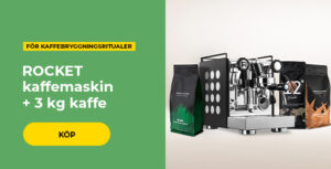 ROCKET kaffemaskin + 3 kg kaffe