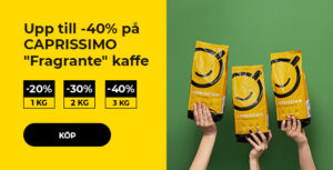 Upp till -40% på CAPRISSIMO "Fragrante" kaffe