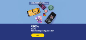Bästa födelsedagserbjudanden upp till -50%
