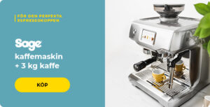 SAGE kaffemaskin + 3 kg kaffe