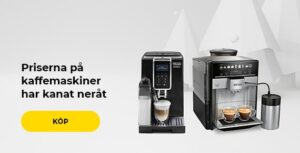 Priserna på kaffemaskiner har kanat neråt