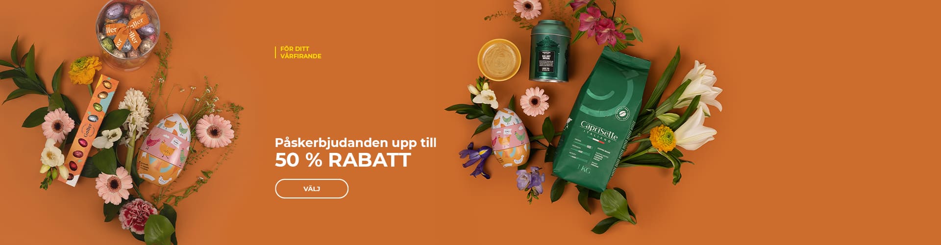Påskerbjudanden upp till 50 % rabatt
