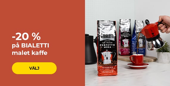 -20 % på BIALETTI malet kaffe