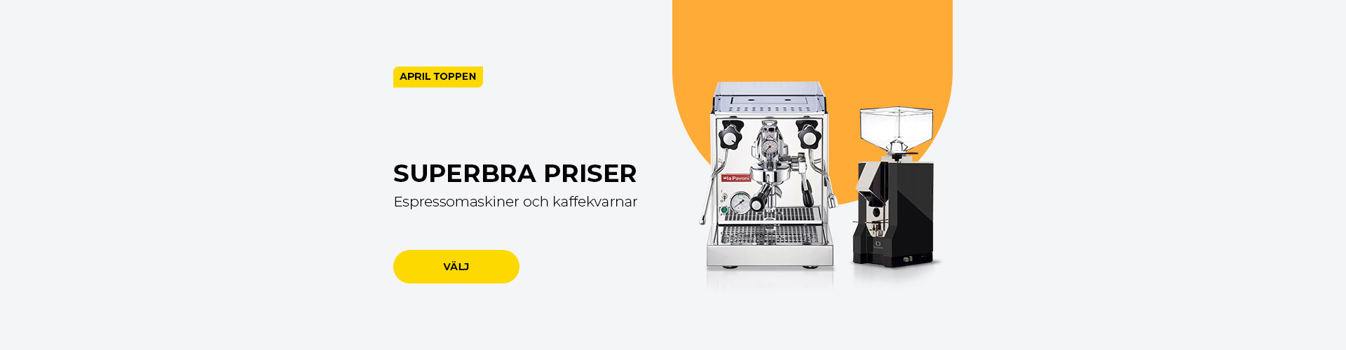 Espressomaskiner och kaffekvarnar