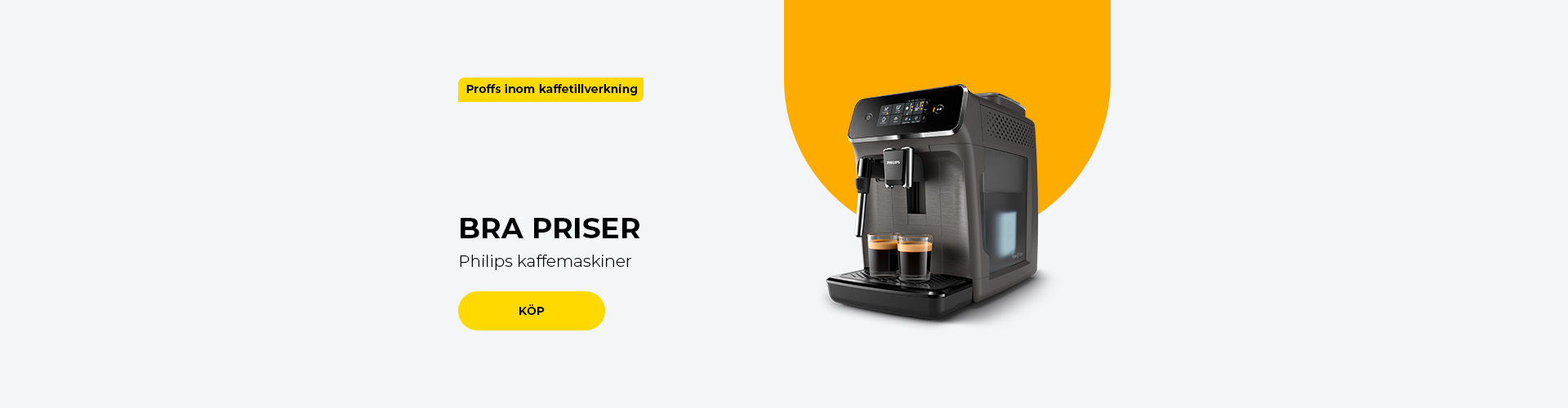 "BRA PRISER Philips kaffemaskiner"